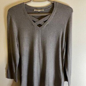 Long Knit TOP - Grey CLEO - Small